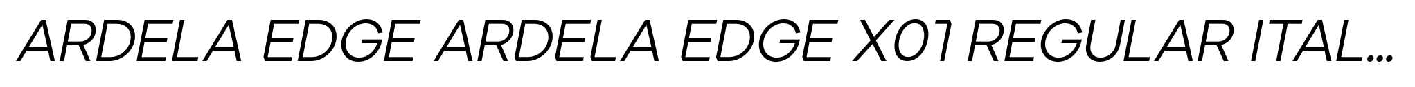 Ardela Edge ARDELA EDGE X01 Regular Italic image
